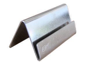 KARTENHALTER  Edelstahl