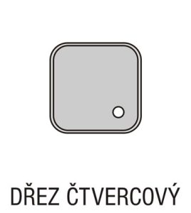 VANA DŘEZ NEREZ 450x450x200