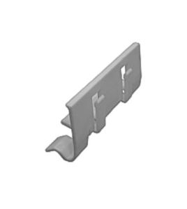 KARTENHALTER THERMOLINE /1185a,
Material PP, auf Tablettrand aufsteckbar