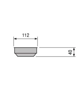 Porzellan Salatschale Diam 111 mm MenüMobil