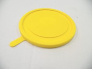 KUNSTSTOFFDECKEL KLEIN FUR SUPPEN-SALAT-DESSERTSCHALE, PLASTIK, GELB