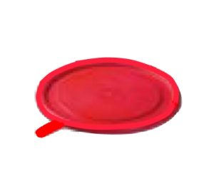 KUNSTSTOFFDECKEL KLEIN FUR SUPPEN-SALAT-DESSERTSCHALE, FARBE ROT