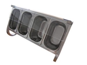 ZP-4 HZ ZÁSOBNÍK PŘÍBORŮ STOLNÍ S 1/2 PLEXI