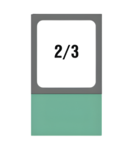 GN-P 2/3×30-BÍLÁ porcelánová